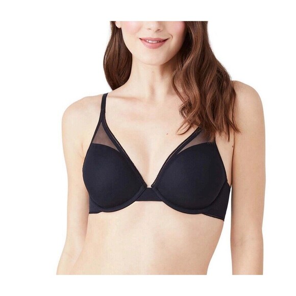 b.tempt’d By Wacoal Etched In Style T-Shirt Bra In Black Sz 32DD New W/O Tag - Picture 1 of 7
